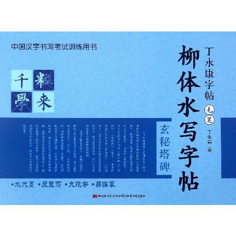 柳体水写字帖(玄秘塔碑毛笔)/丁永康字帖