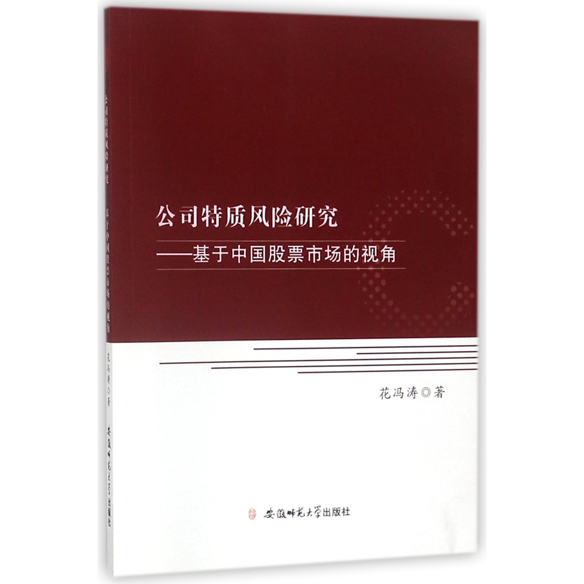 公司特质风险研究--基于中国股票市场的视角