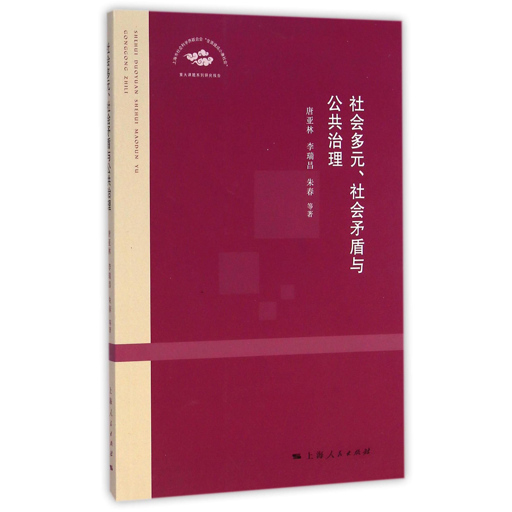 社会多元社会矛盾与公共治理(上海市社会科学界联合会全面建成小康社会重大课题系列研