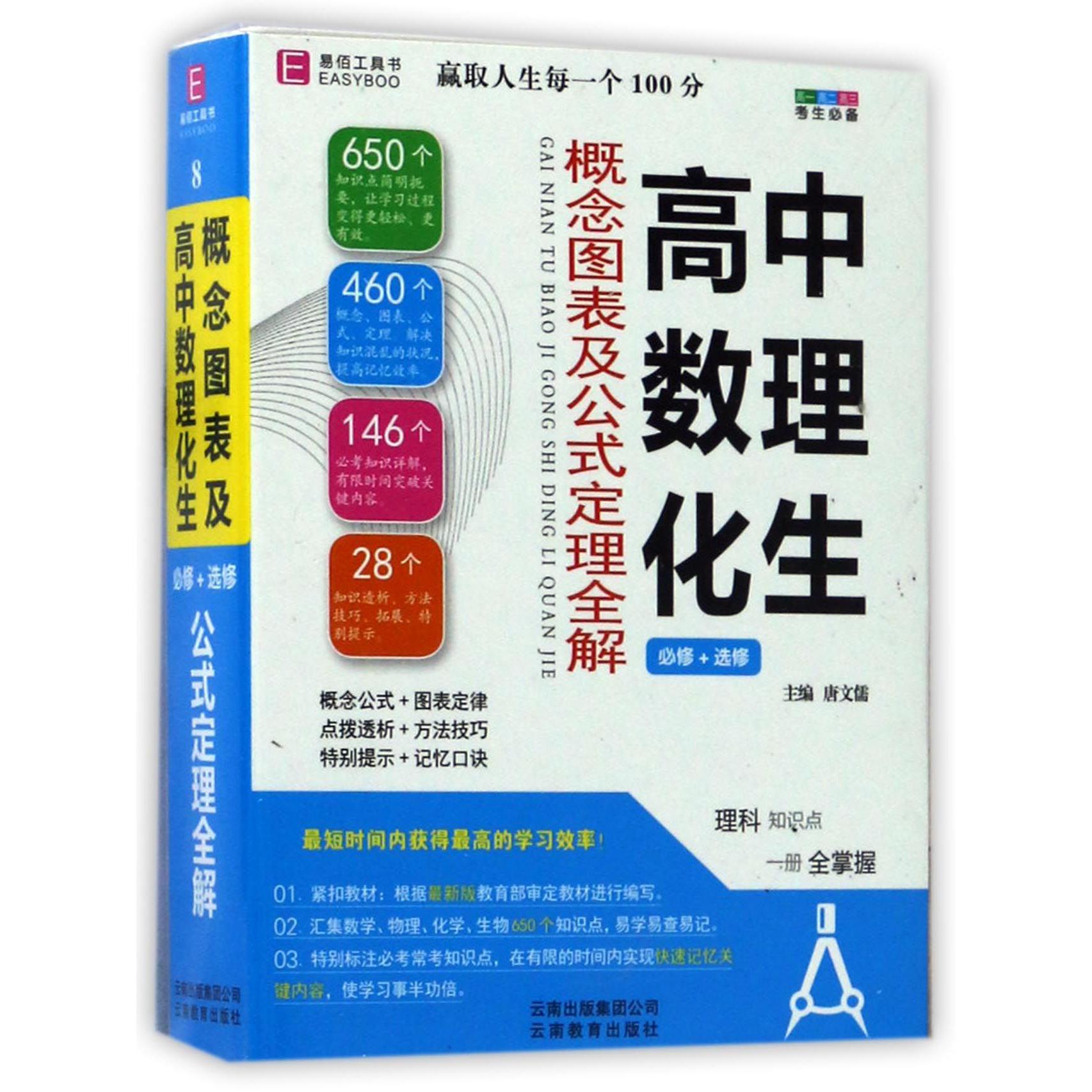 高中数理化生概念图表及公式定理全解(必修+选修)