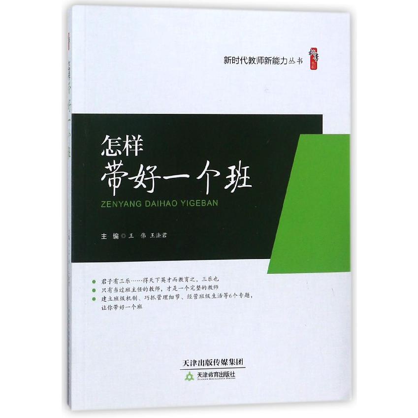 怎样带好一个班/新时代教师新能力丛书/桃李书系