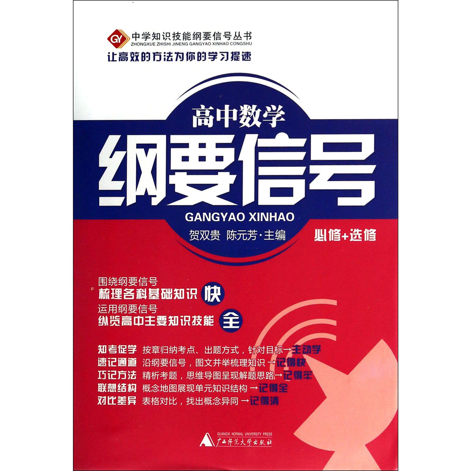 高中数学纲要信号(必修+选修)/中学知识技能纲要信号丛书