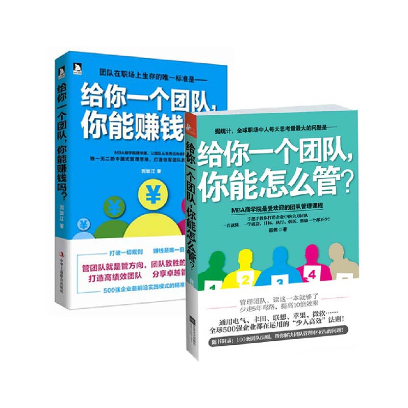 给你一个团队你能怎么管&给你一个团队你能赚钱吗 共2册