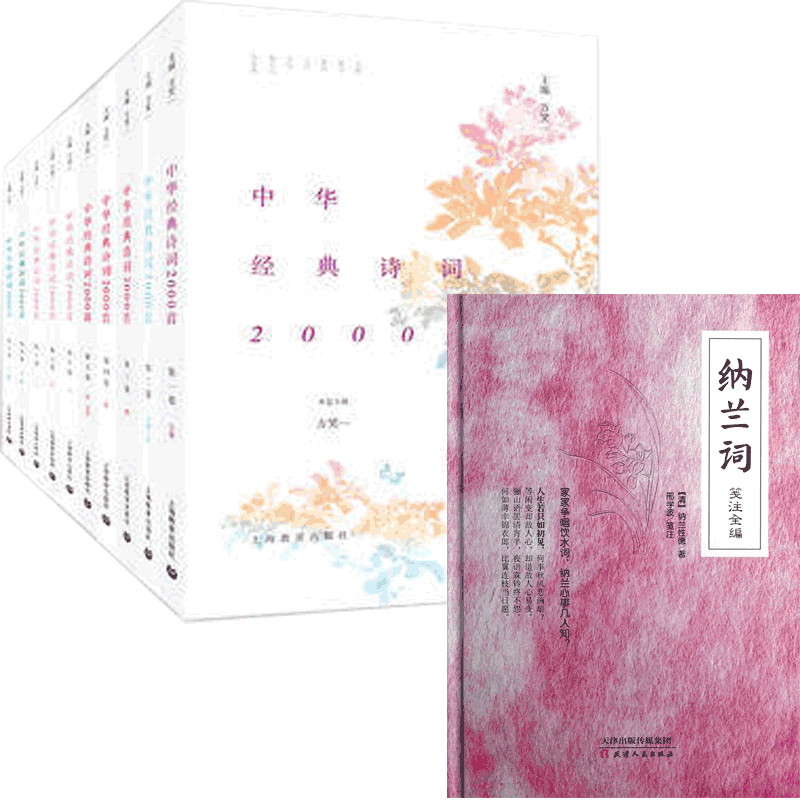 纳兰词&中华经典诗词2000首 共11册