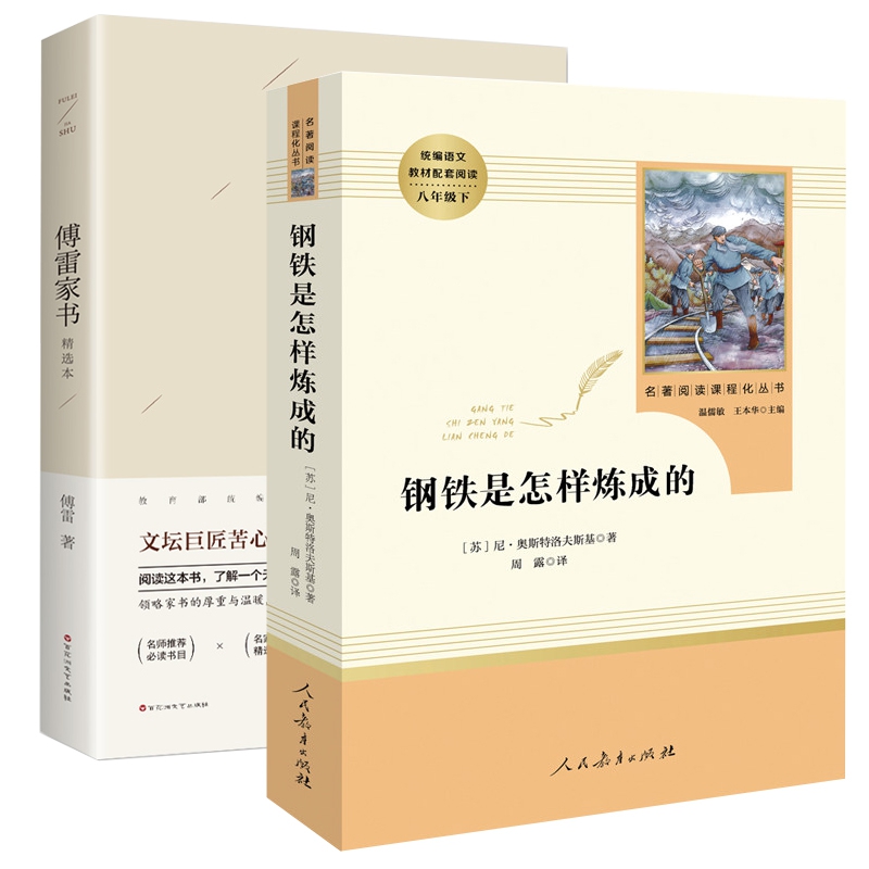 傅雷家书&钢铁是怎样炼成的共2册