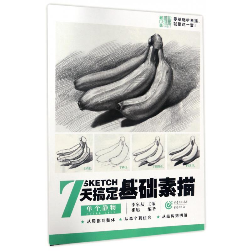 7天搞定基础素描(单个静物)/敲门砖