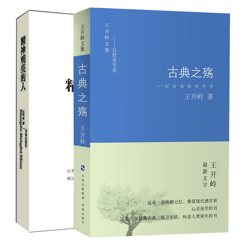 王开岭文集：精神明亮的人+古典之殇--纪念原配的世界 （共2册）
