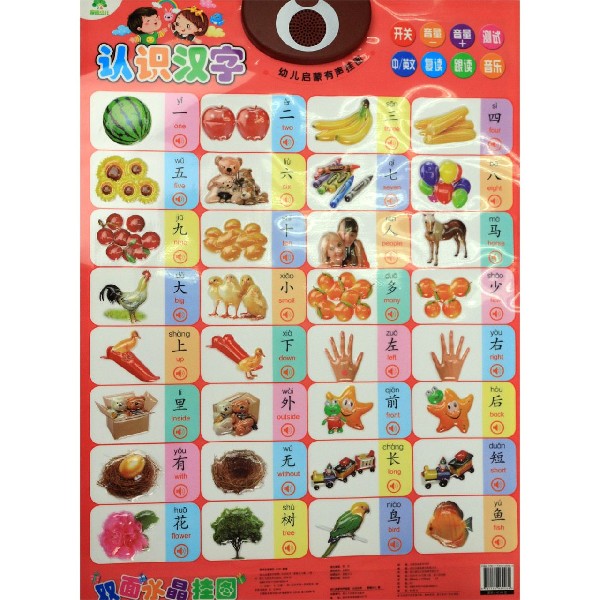 认识汉字热闹的公园/幼儿启蒙有声挂图