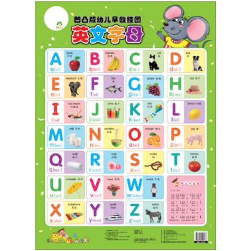 英文字母/凹凸版幼儿早教挂图