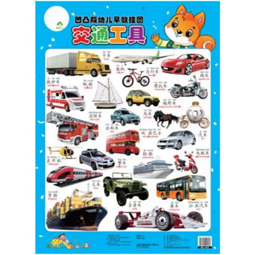 交通工具/凹凸版幼儿早教挂图