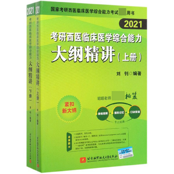 考研西医临床医学综合能力大纲精讲(上下2021国家考研西医临床医学综合能力考试推荐用