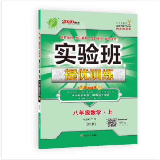 实验班提优训练 八年级上册 初中数学 人教版 2020年秋新版(含答案册和提优测评卷)