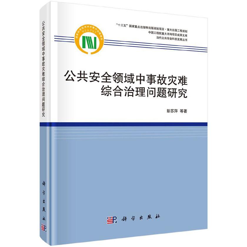 公共安全领域中事故灾难综合治理问题研究(精)/当代公共安全科技发展丛书