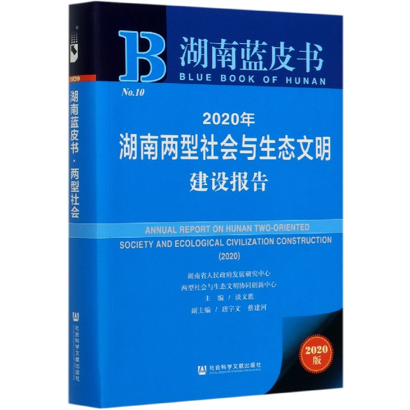 2020年湖南两型社会与生态文明建设报告（2020版）/湖南蓝皮书