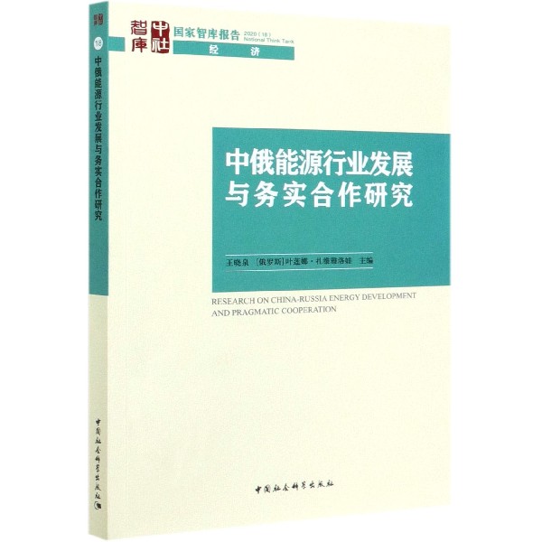 中俄能源行业发展与务实合作研究/国家智库报告