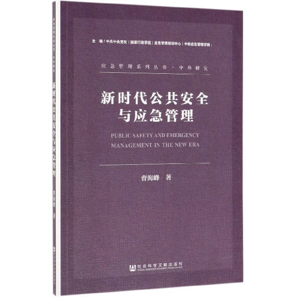 新时代公共安全与应急管理/应急管理系列丛书