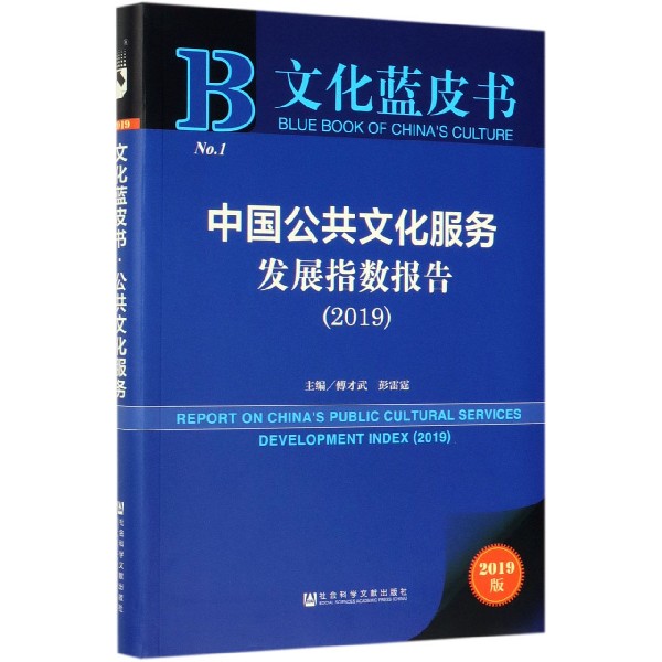 中国公共文化服务发展指数报告（2019）/文化蓝皮书