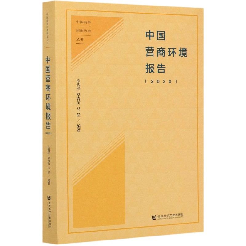 中国营商环境报告（2020）/中国商事制度改革丛书