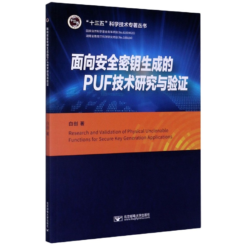 面向安全密钥生成的PUF技术研究与验证/十三五科学技术专著丛书