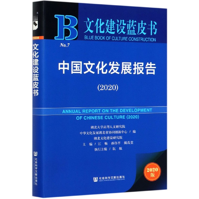 中国文化发展报告(2020)/文化建设蓝皮书