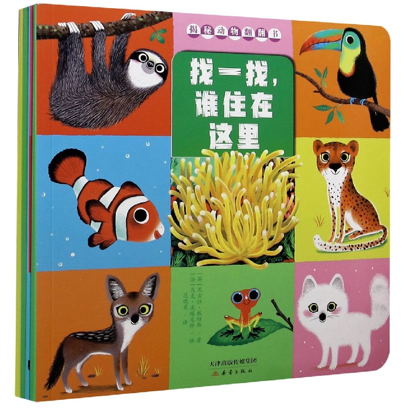 揭秘动物翻翻书（共4册）