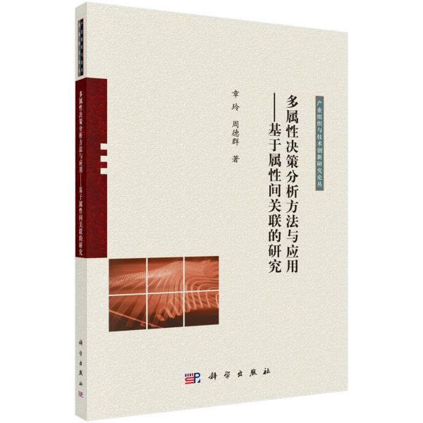 多属性决策分析方法与应用--基于属性间关联的研究/产业组织与技术创新研究论丛