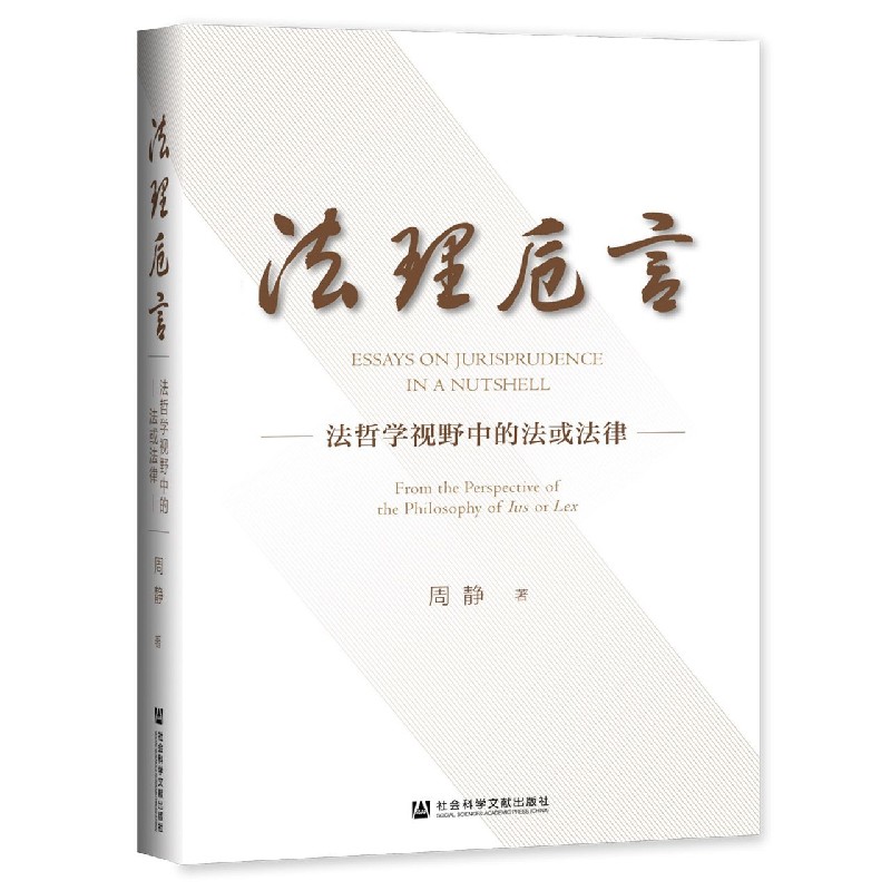 法理卮言（法哲学视野中的法或法律）（精）