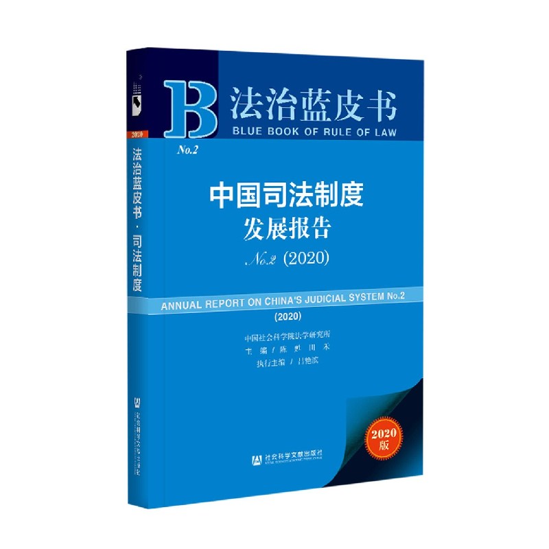 中国司法制度发展报告（2020No.2）/法治蓝皮书