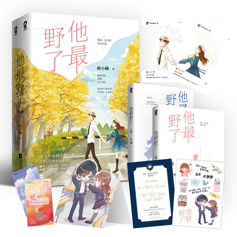 他最野了（上下） 签名本飞机盒
