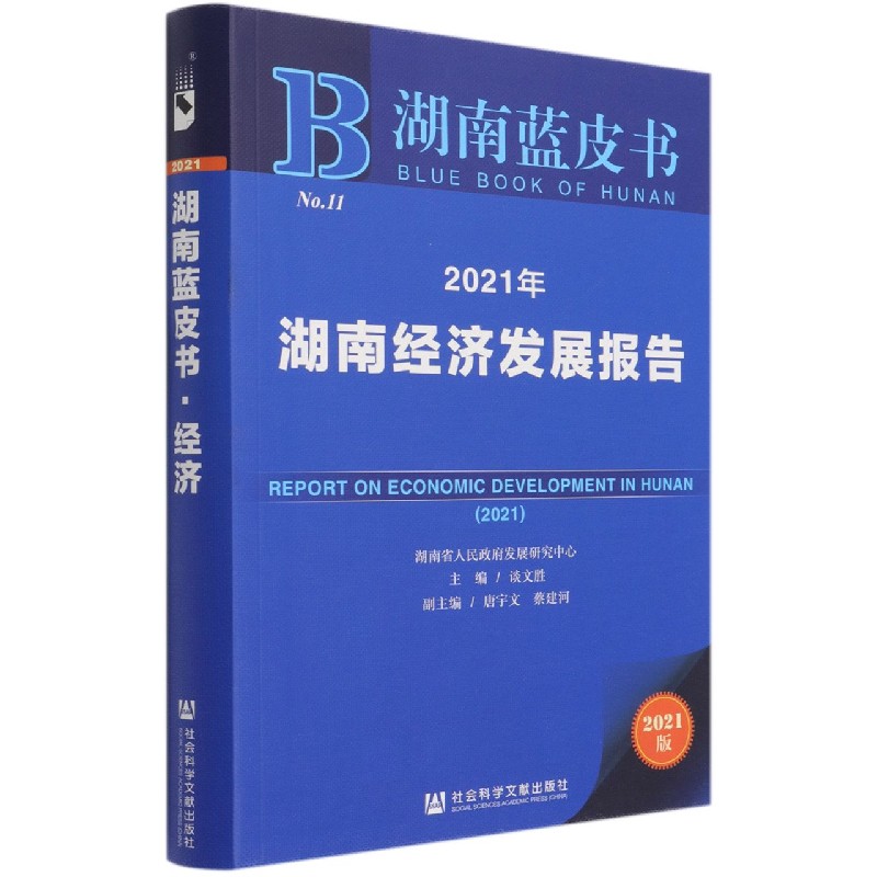 2021年湖南经济发展报告（2021版）/湖南蓝皮书