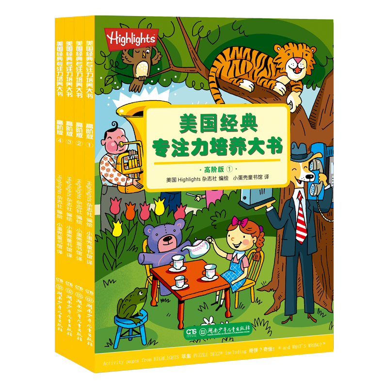 美国经典专注力培养大书（高阶版 共4册