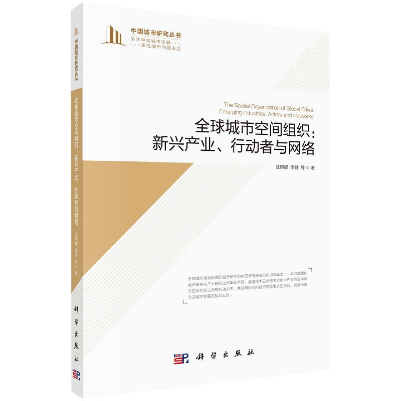 全球城市空间组织--新兴产业行动者与网络/中国城市研究丛书