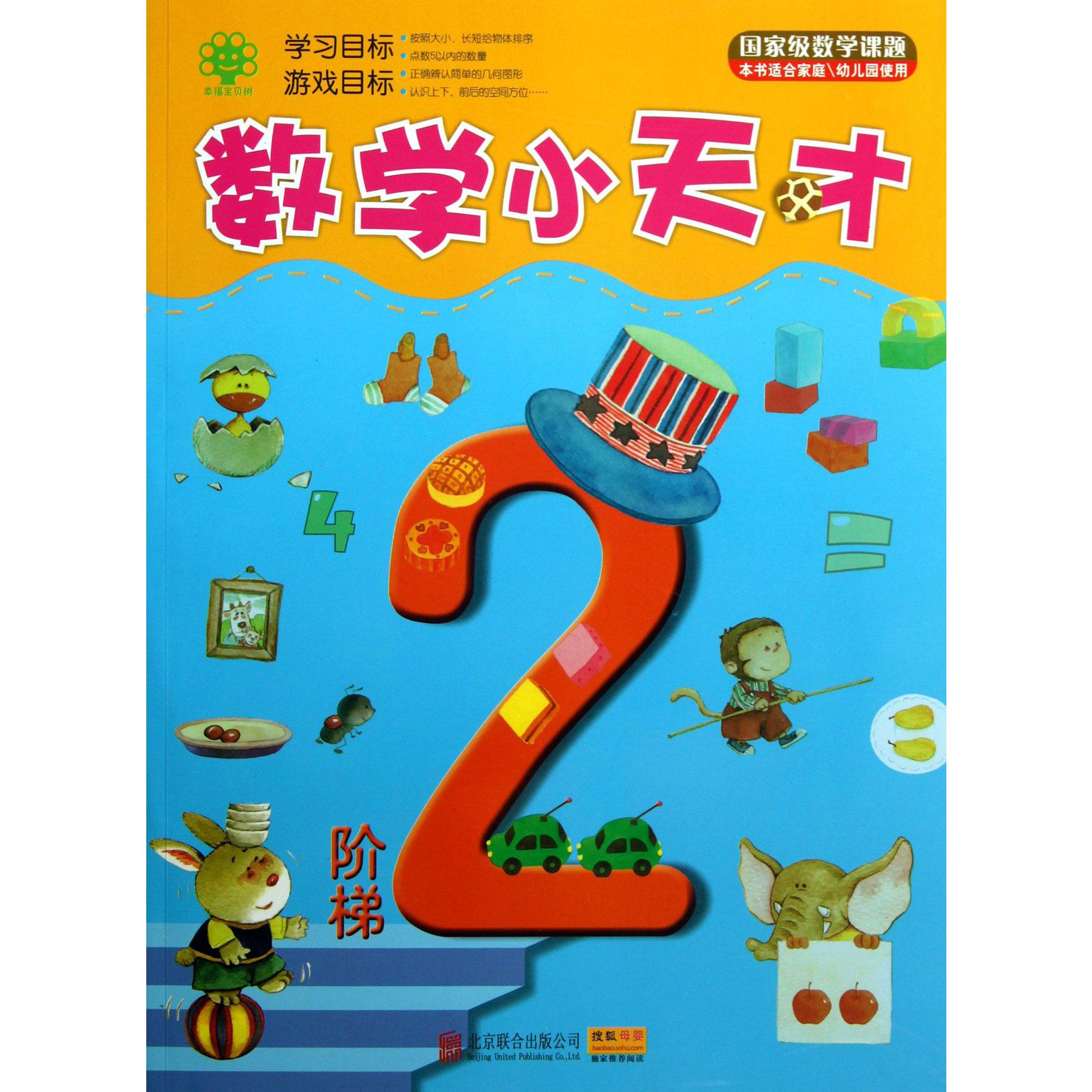 数学小天才（阶梯2本书适合家庭幼儿园使用）
