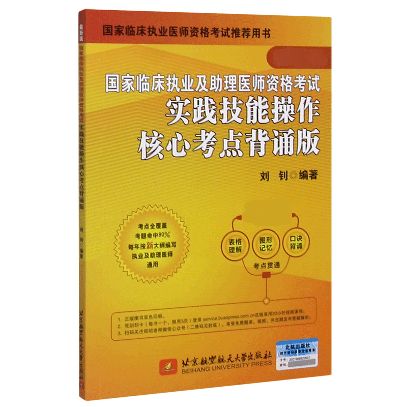 国家临床执业及助理医师资格考试实践技能操作核心考点背诵版（国家临床执业医师