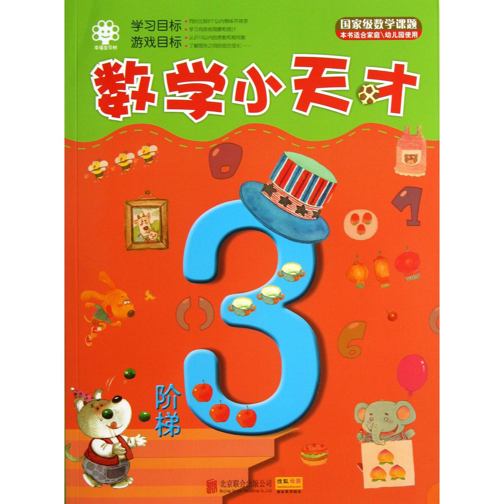 数学小天才（阶梯3本书适合家庭幼儿园使用）
