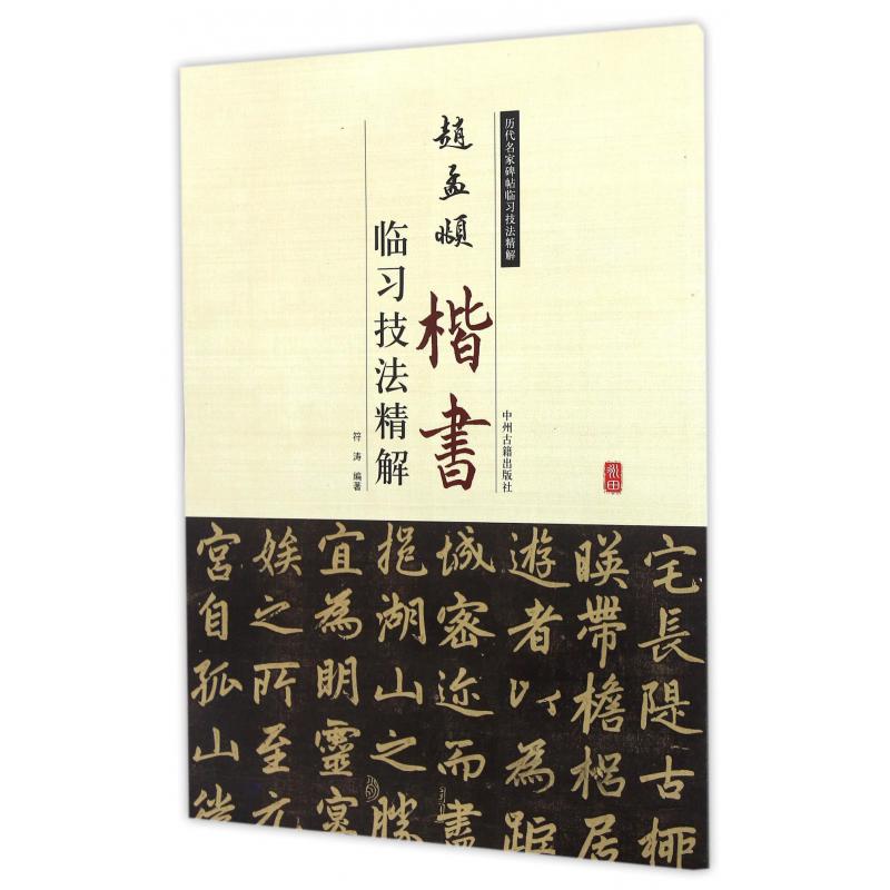 赵孟頫楷书临习技法精解/历代名家碑帖临习技法精解