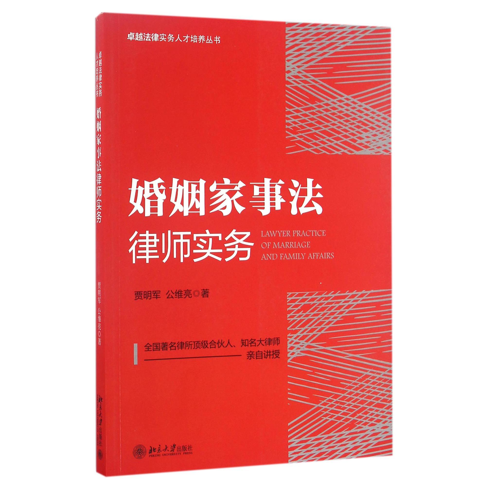 婚姻家事法律师实务/卓越法律实务人才培养丛书