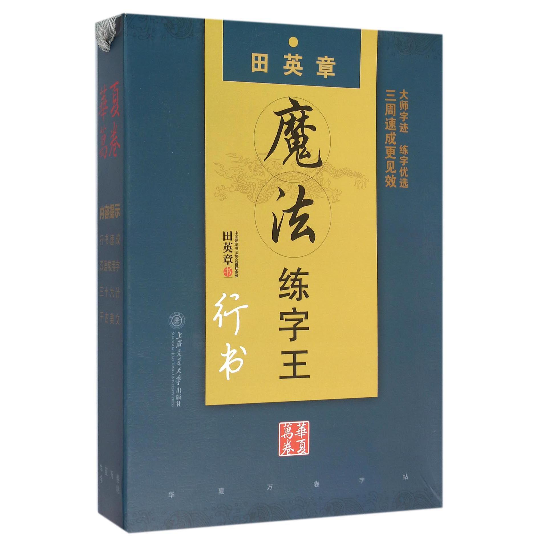 田英章书魔法练字王(行书共4册)