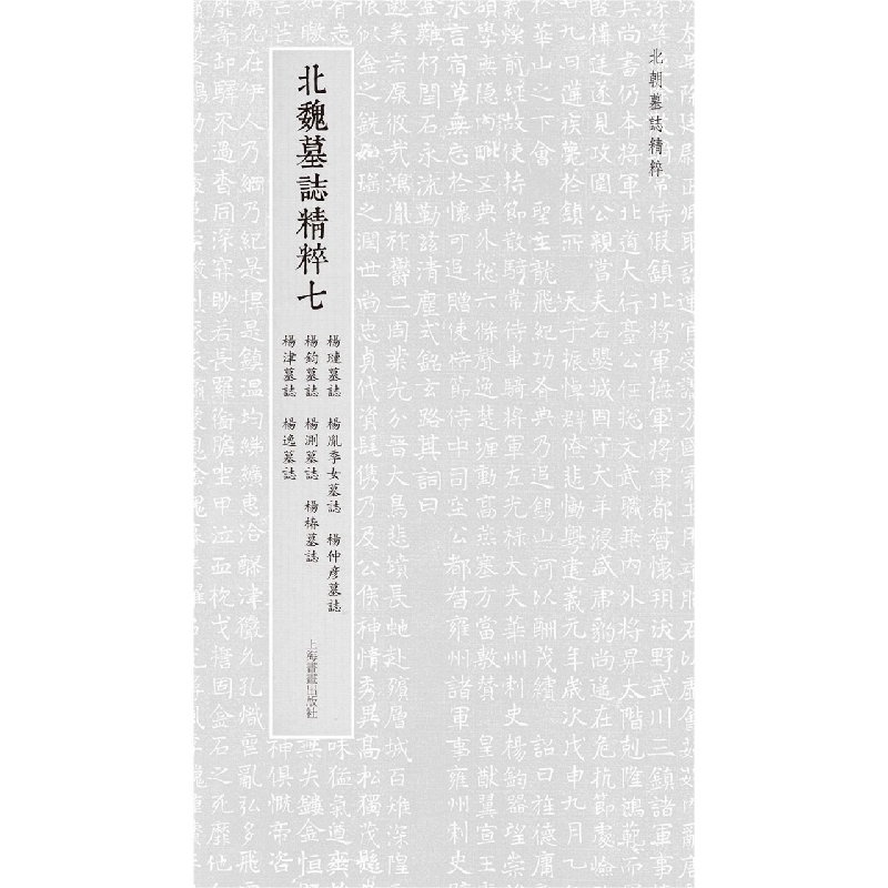 北朝墓志精粹·北魏墓誌精粹七