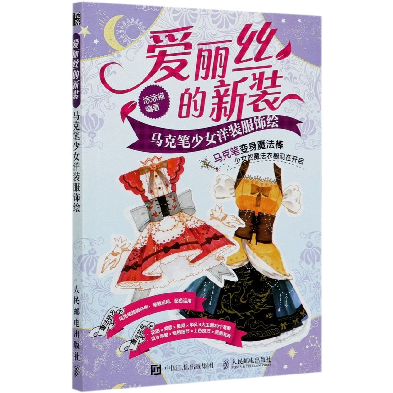 爱丽丝的新装(马克笔少女洋装服饰绘)