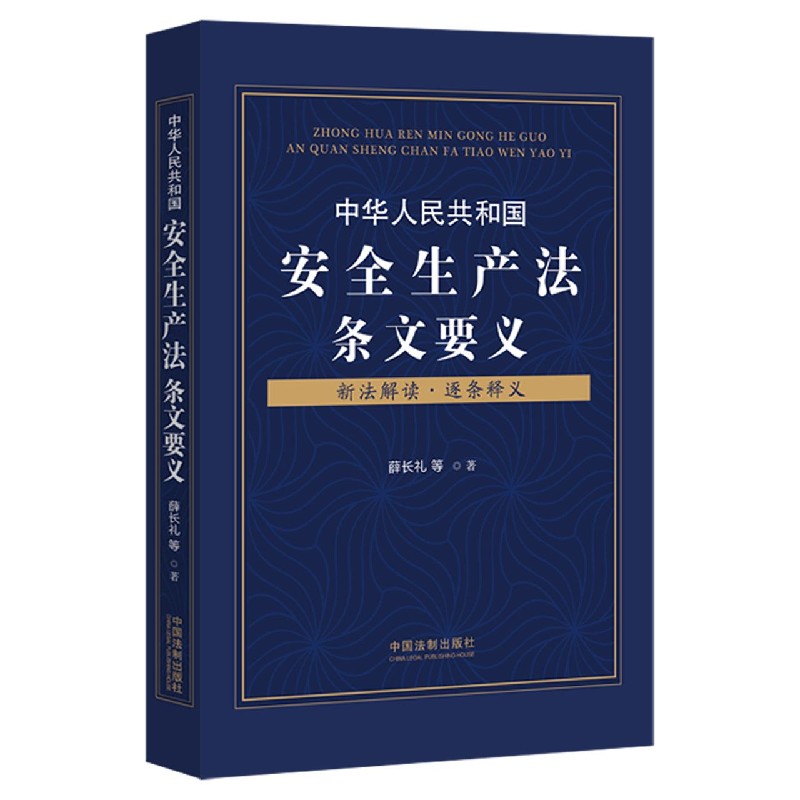 中华人民共和国安全生产法条文要义(新法解读逐条释义)