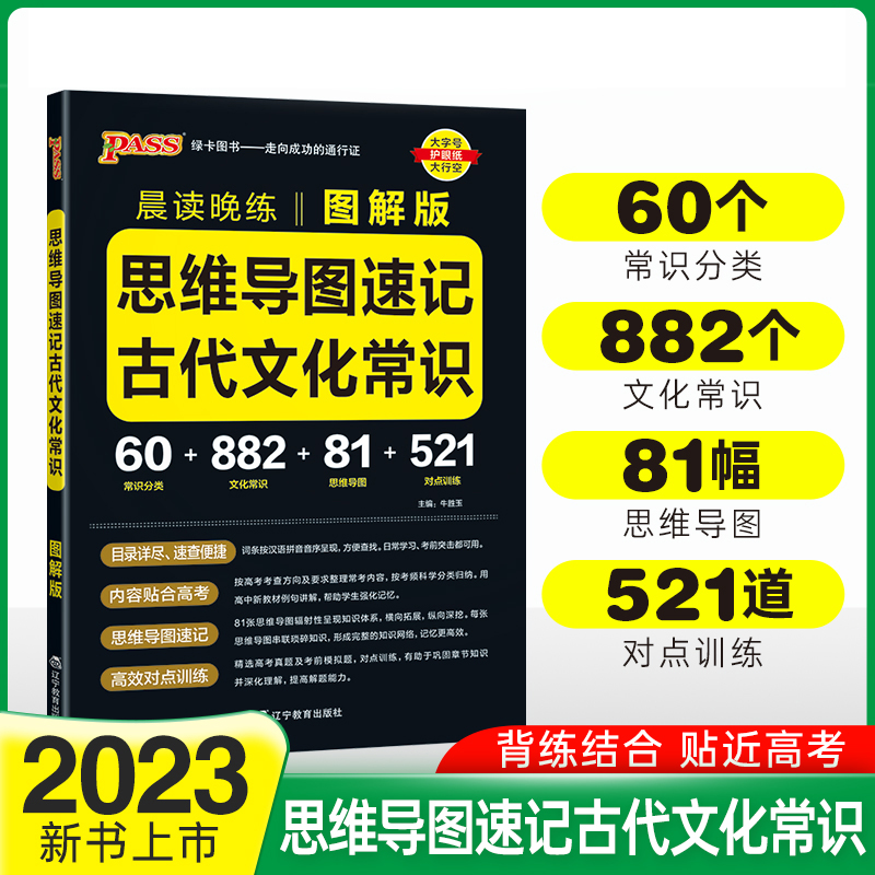 PASS-2023《晨读晚练》 思维导读速记古代文化常识）（图解版）