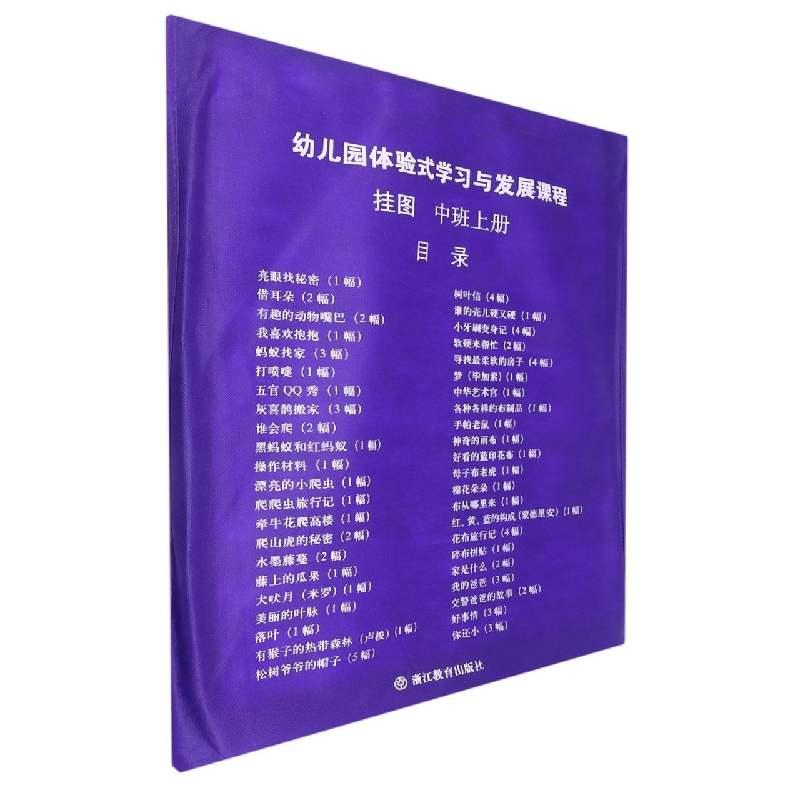 挂图（中班上）/幼儿园体验式学习与发展课程