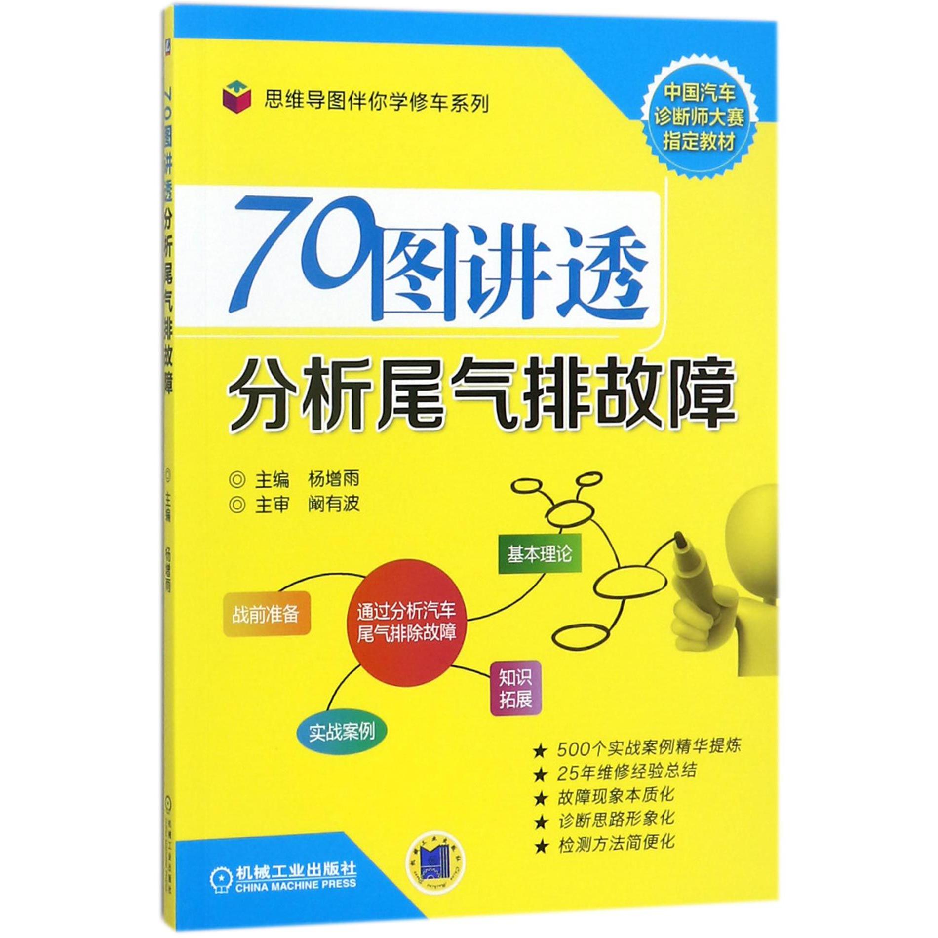 70图讲透分析尾气排故障（中国汽车诊断师大赛指定教材）/思维导图伴你学修车系列