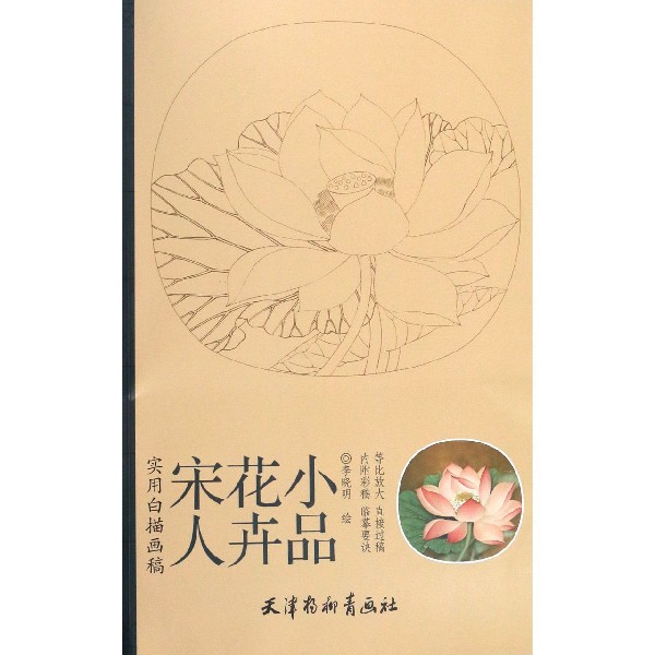 宋人花卉小品(实用白描画稿)