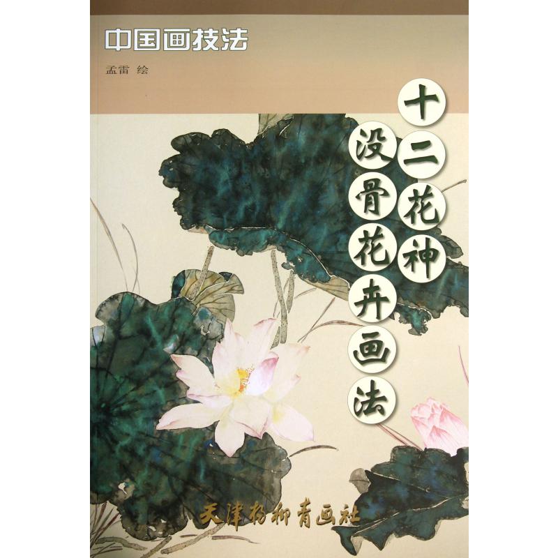 十二花神没骨花卉画法/中国画技法