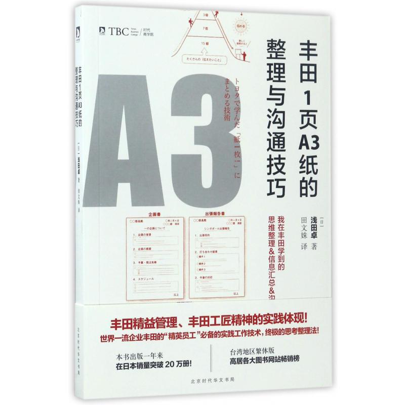 丰田1页A3纸的整理与沟通技巧