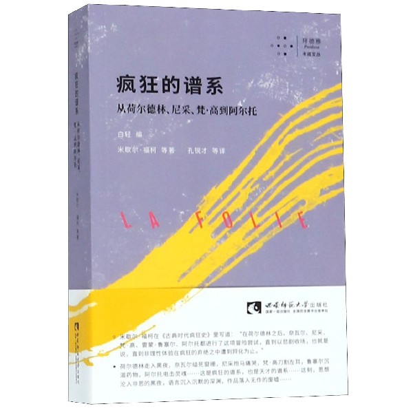 疯狂的谱系(从荷尔德林尼采梵·高到阿尔托)/拜德雅卡戎文丛