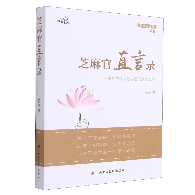 芝麻官直言录(一位副市长从政为官的深度思考)/芝麻官系列