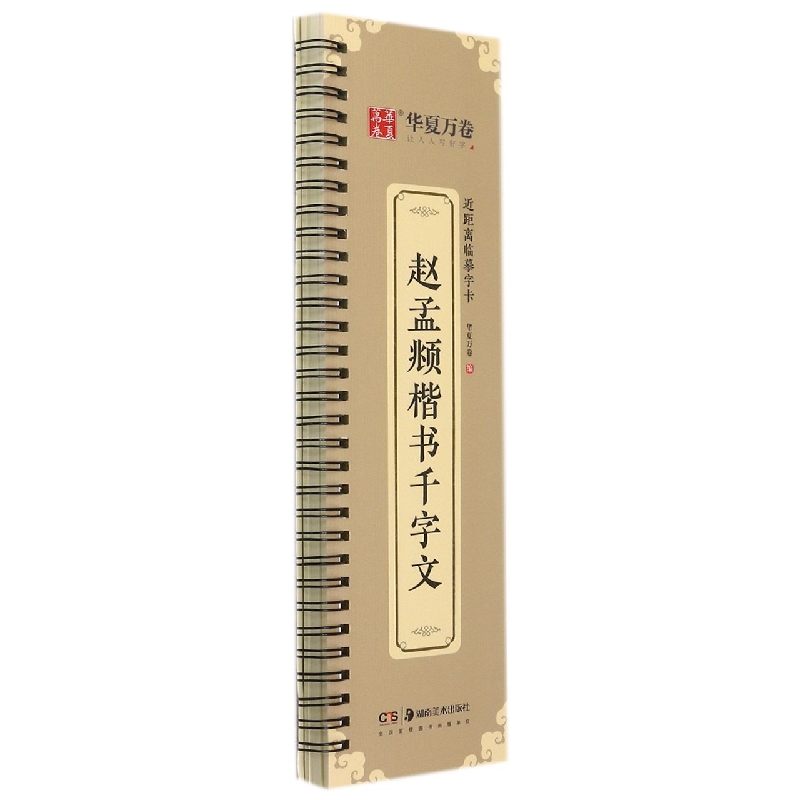 近距离临摹字卡.赵孟頫楷书千字文